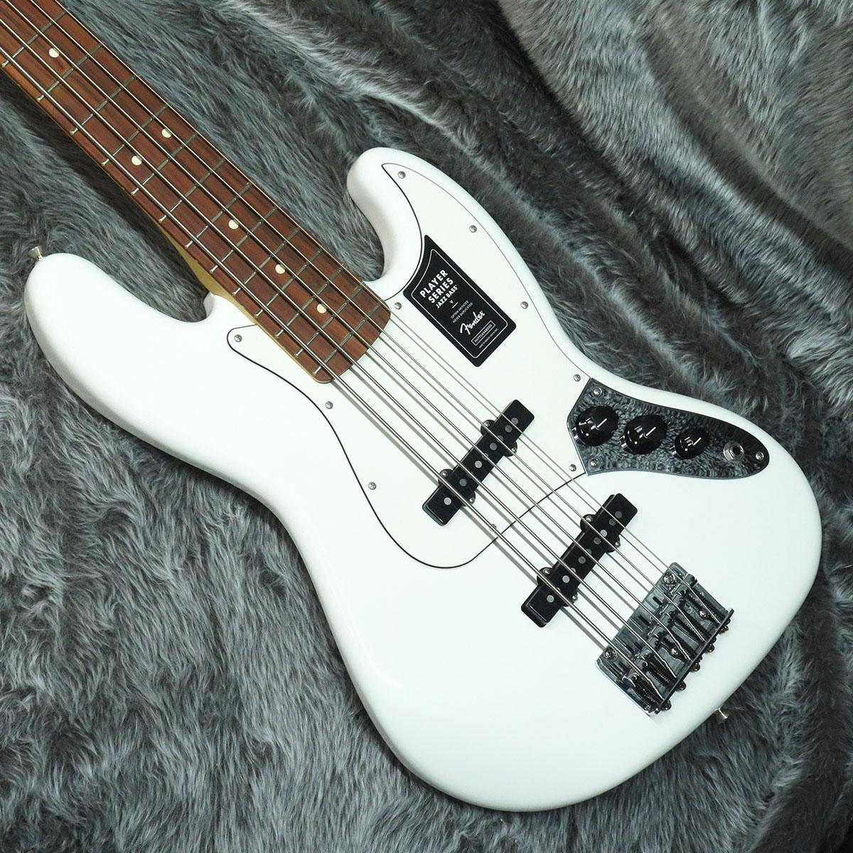 Fender Mexico Player Jazz Bass V PF Polar White 《アウトレット