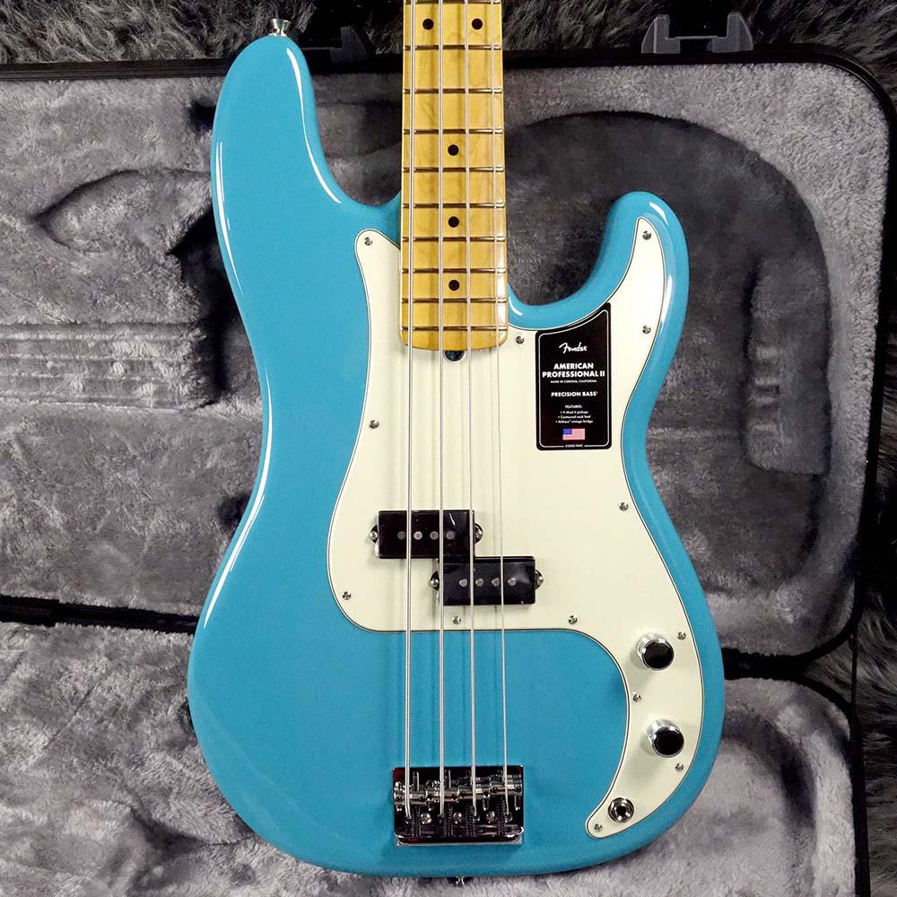 Fender USA American Professional II Precision Bass Miami Blue