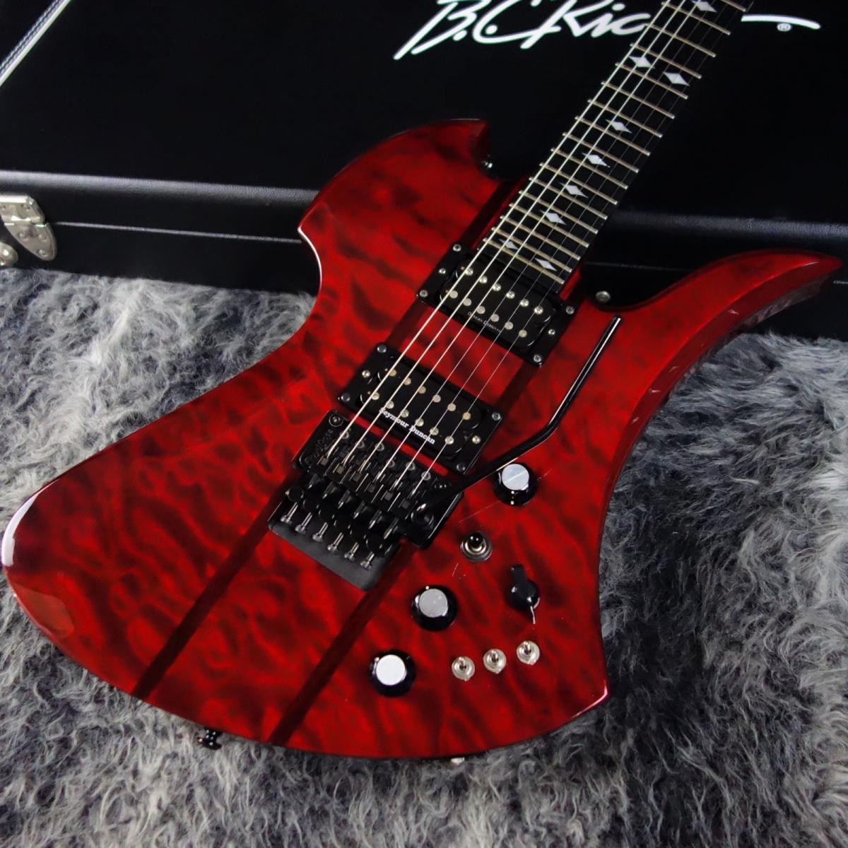 【6077】 B.C.Rich モッキンバード 黒 弦交換不要 ビーシーリッチ