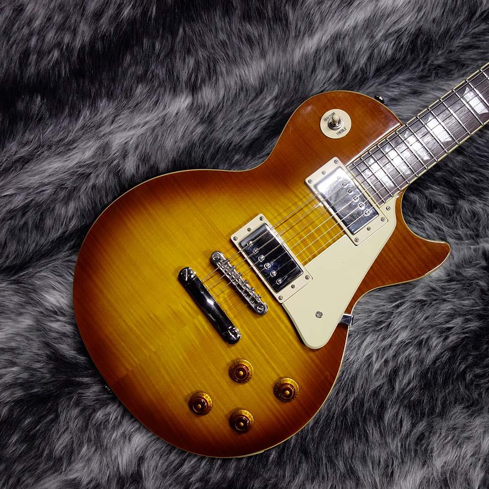 美品 Epiphone エピフォン Lespaul Standard Pro 茶 Epiphone Les Paul Standard Plustop Pro Iced Tea <エピフォン