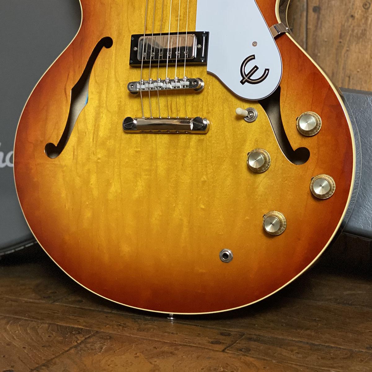 Epiphone Limited Edition Elitist 1966 Custom Riviera Honey Burst \uff1c\u30a8\u30d4\u30d5\u30a9\u30f3 ...