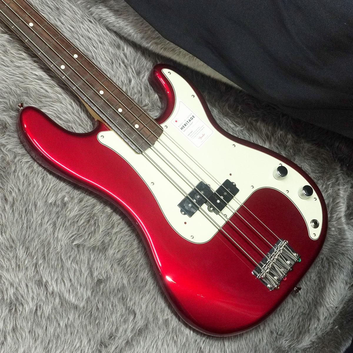 2023 Collection Heritage 60s Precision Bass RW Candy Apple Red