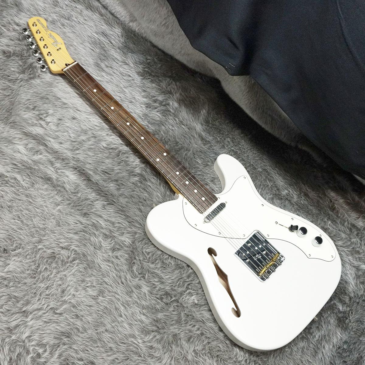 ギター FUJIGEN Telecaster Thinline white Fender Made in Japan Limited Telecaster Thinline RW Kusumi White