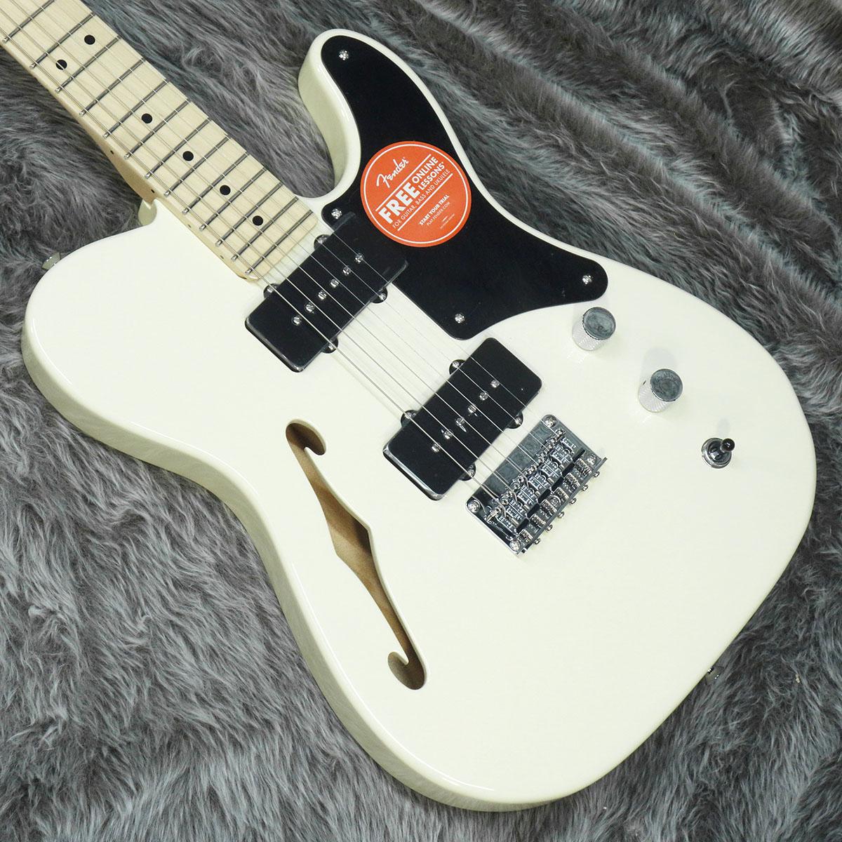 Squier Paranormal Carbronita Telecaster Thinline MN Olympic White