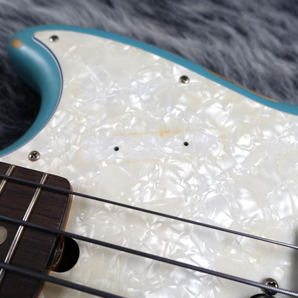 Fender Mexico JMJ Road Worn Mustang Bass Faded Daphne Blue