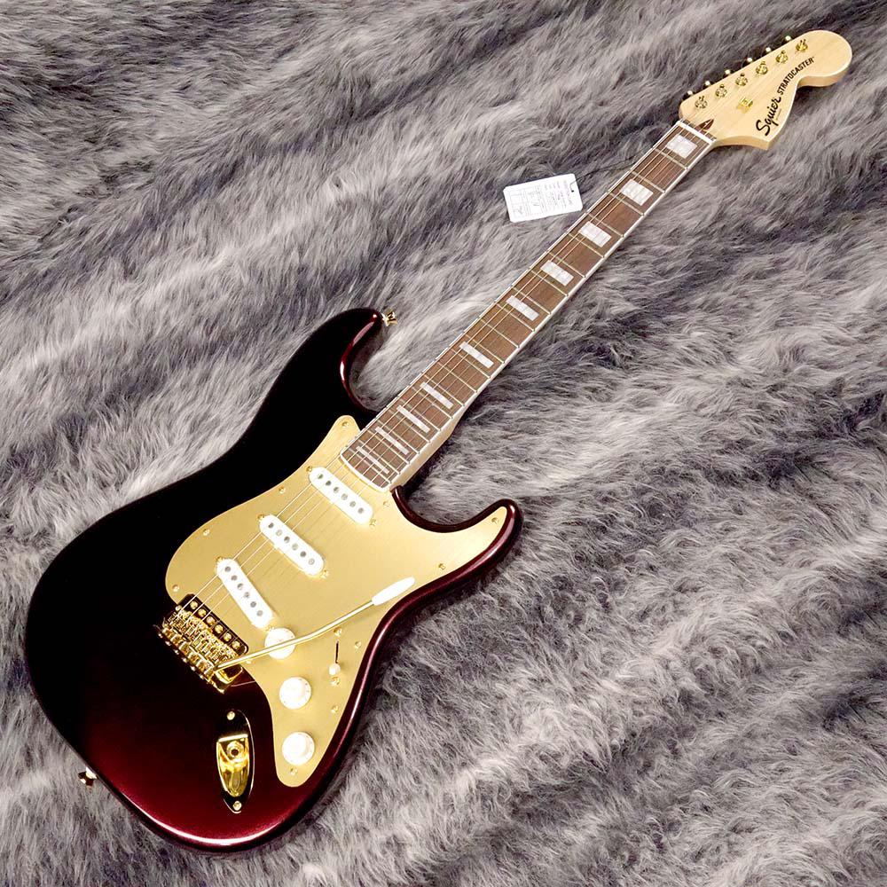 Squier 40th Anniversary Stratocaster Gold Edition Ruby Red