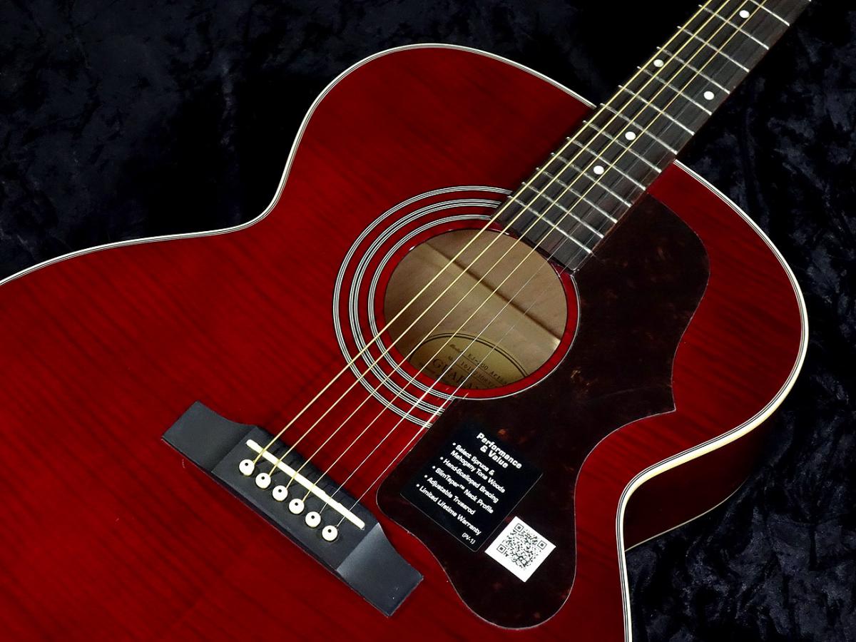 新品◆ epiphone ej-200 artist wine red シンプルなルックスでリー