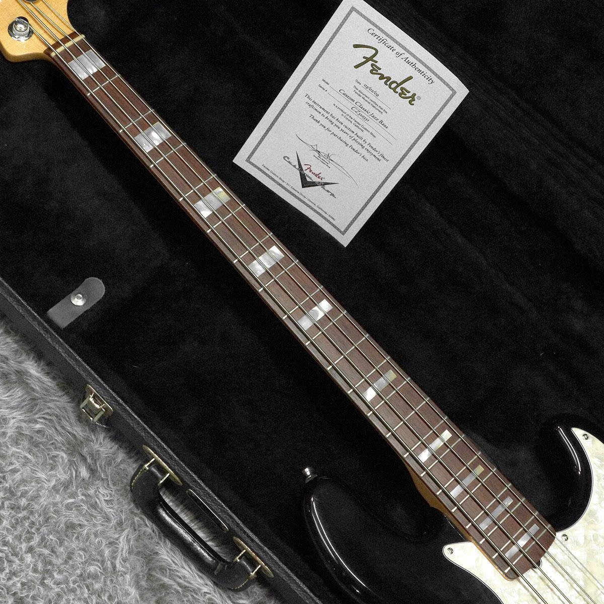 Fender Custom Shop Custom Classic Jazz Bass Trans Black
