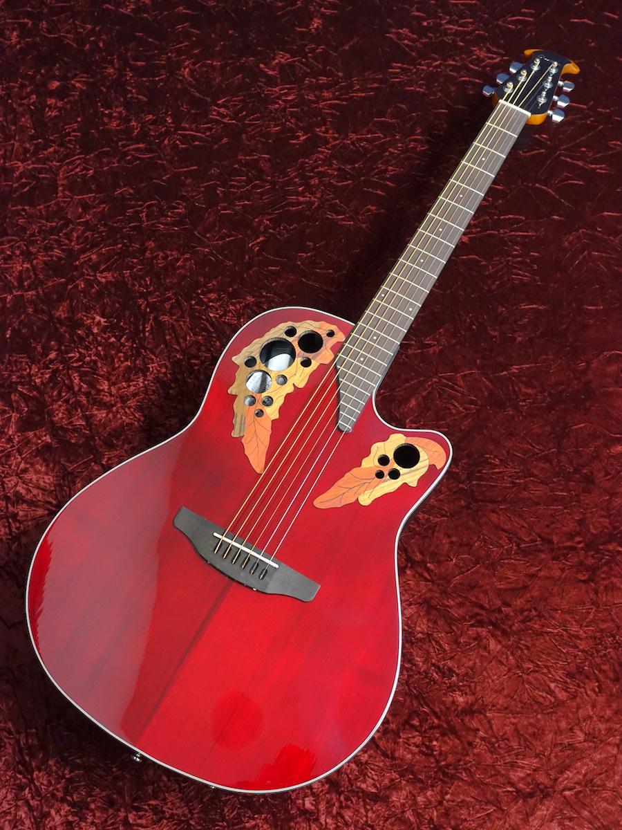 Ovation Celebrity CE44-RR-G Mid-depth Red Ruby Elite エレアコ Body 
