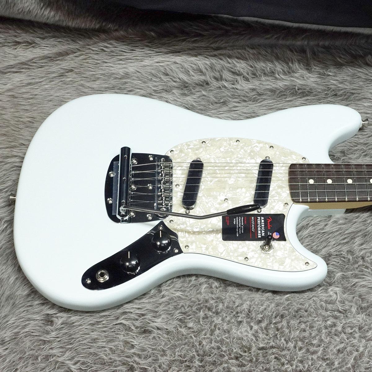 Fender American Performer Mustang RW Sonic Blue｜平野楽器 ロッキン