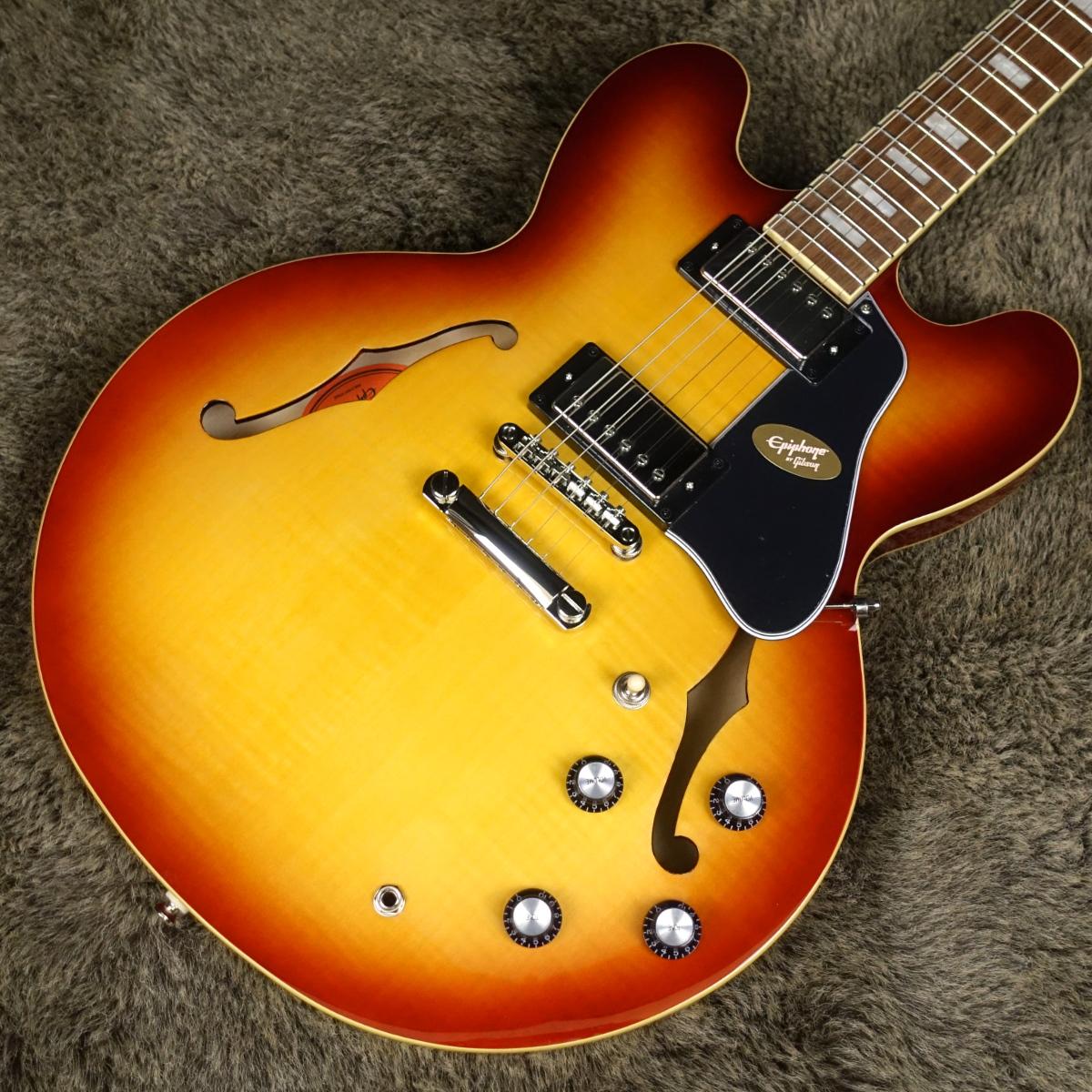 Epiphone ES-335 Figured Raspberry Tea Burst <エピフォン>｜平野楽器 