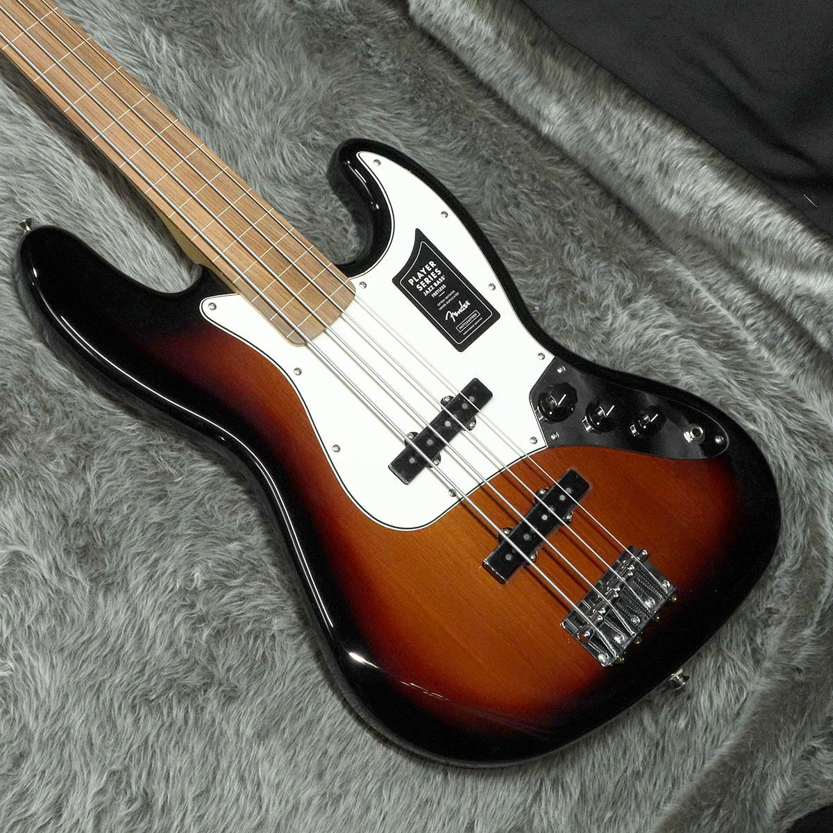 Fender Mexico Player Jazz Bass Fretless PF 3-Color Sunburst