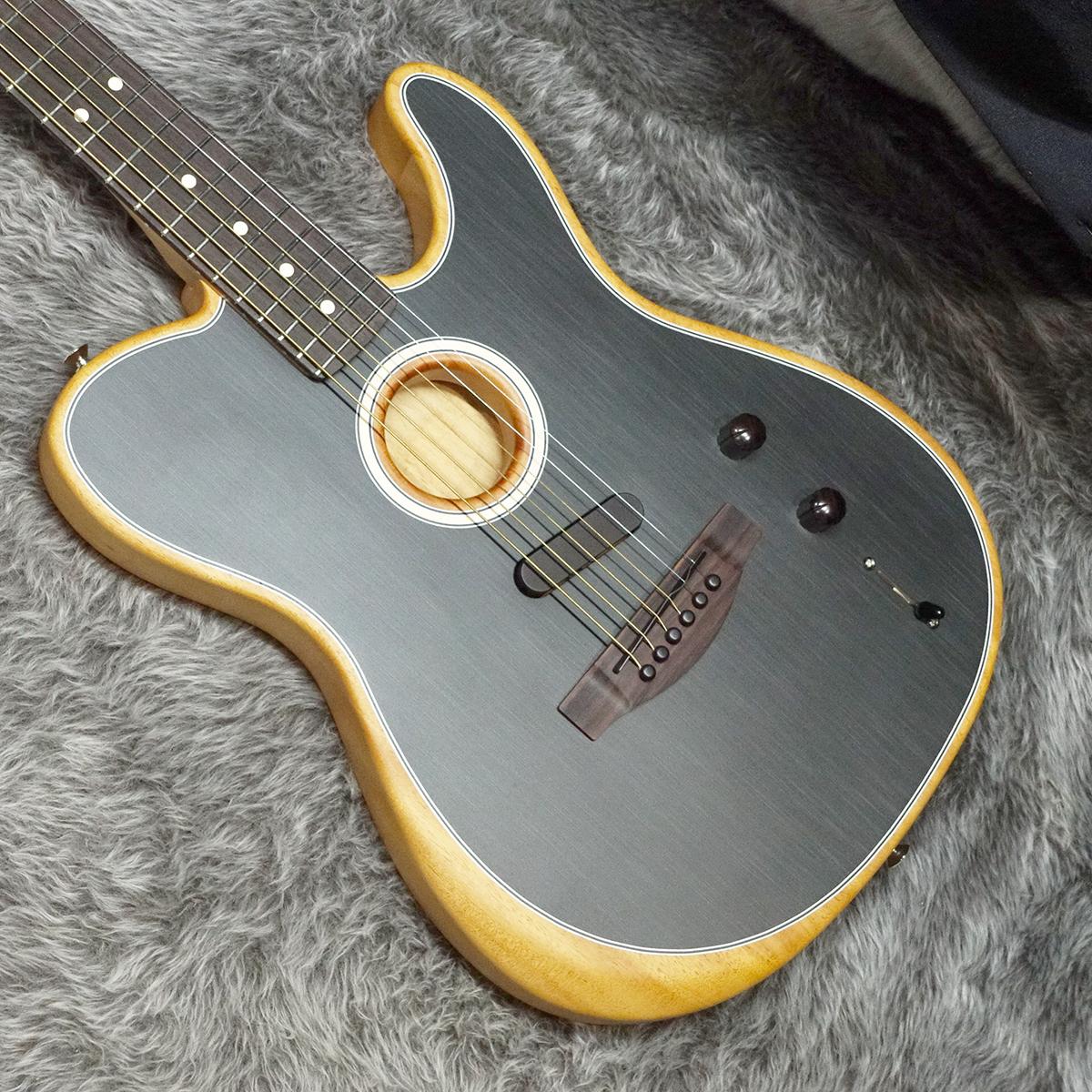 Fender Acoustasonic Player Telecaster RW Brushed Black <フェンダー