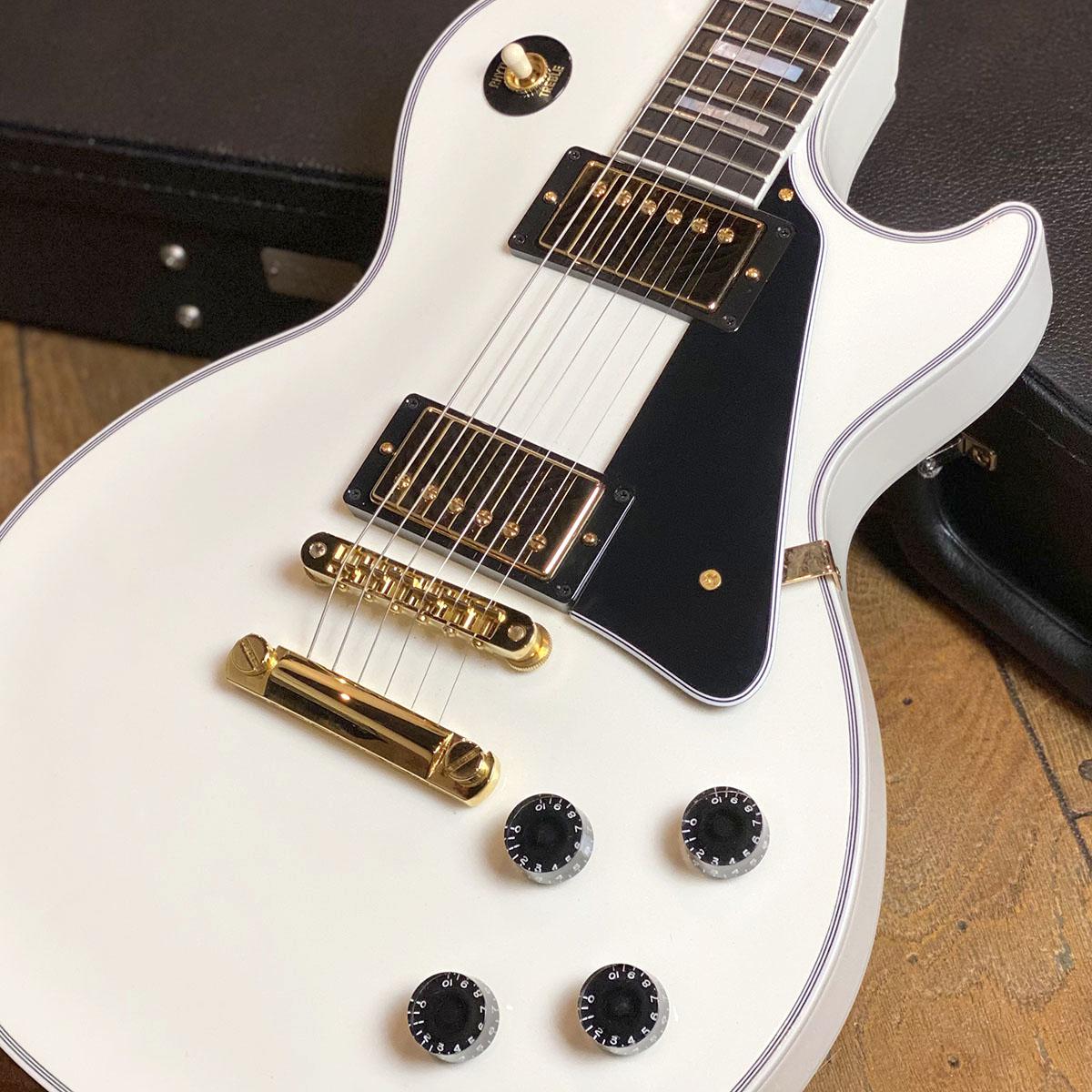 ギター Gibson Custom shop Les paul 2021 Gibson Custom Shop Les Paul Custom Ebony Fingerboard Alpine White