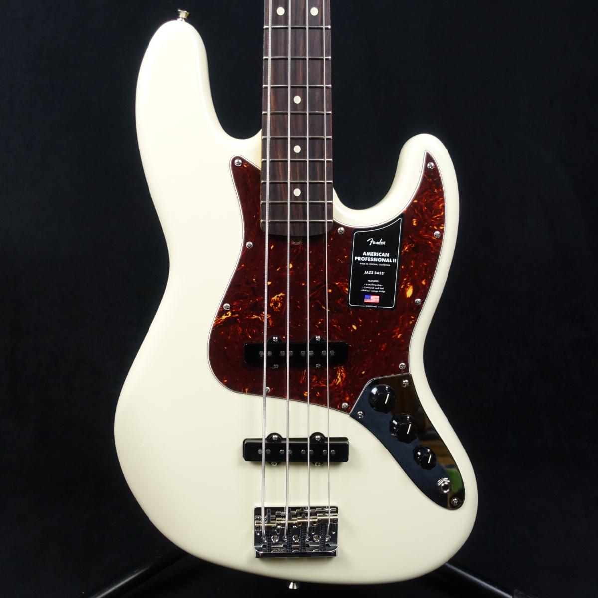 Fender American Professional II Jazz Bass Olympic White|平野楽器
