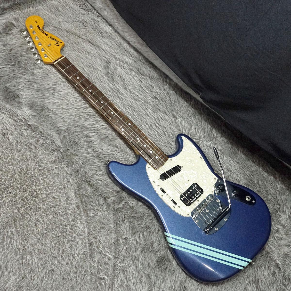 Fender Kurt Cobain Mustang RW Dark Lake Placid Blue with Stripe｜平野楽器
