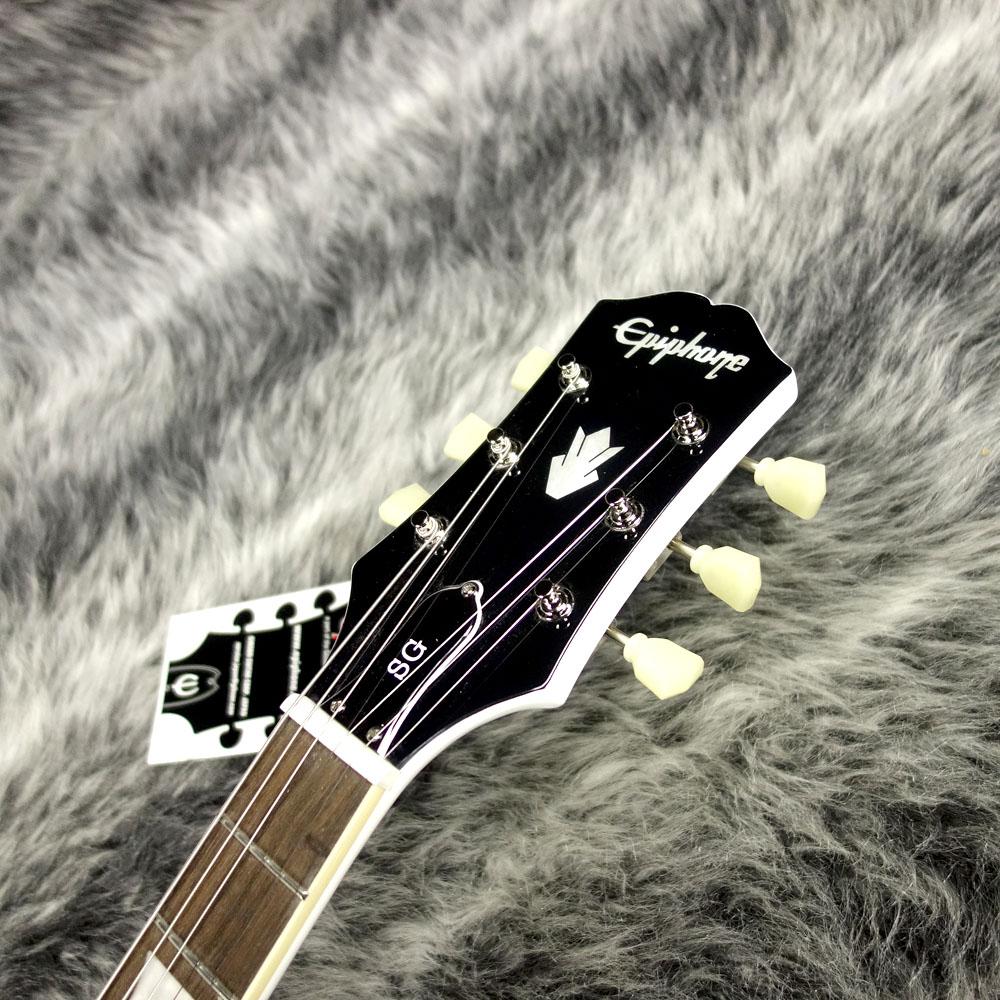 Epiphone エピフォン SG Standard Pro 白セットネック Epiphone SG Standard Lefty Alpine White エレキギター初心者14点