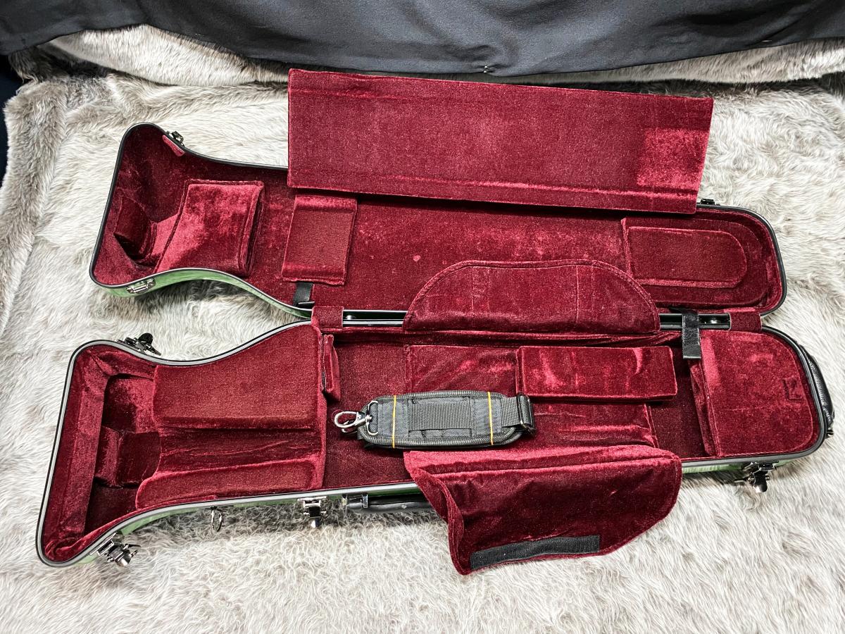 C.C.シャイニーケース トロンボーン用ハードケース グリーン【ノーマル