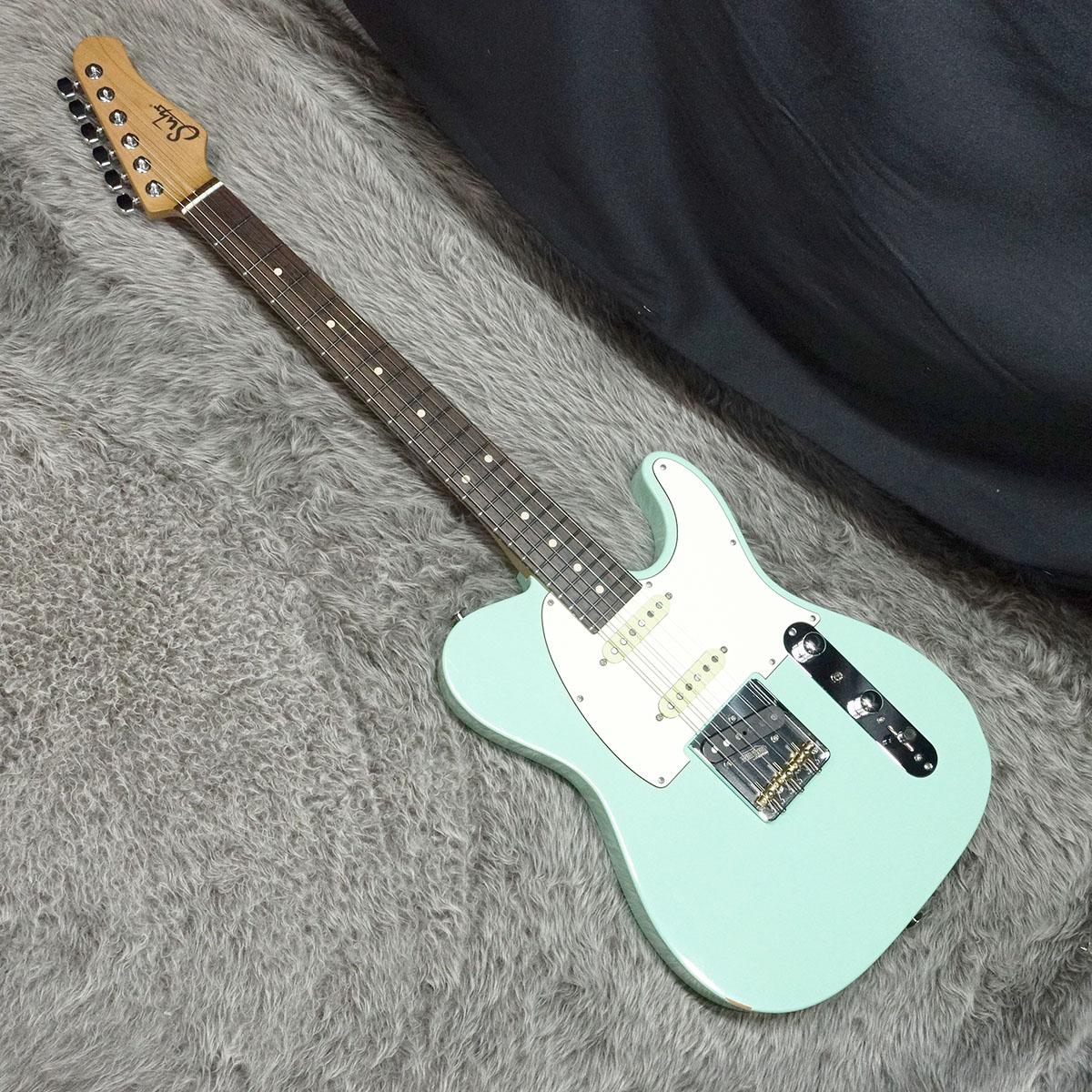 変形タイプ　エレキギター 　サーフグリーン　美品　シンクロナイズドトレモロ 変形タイプ エレキギター サーフグリーン 美品 シンクロナイズド