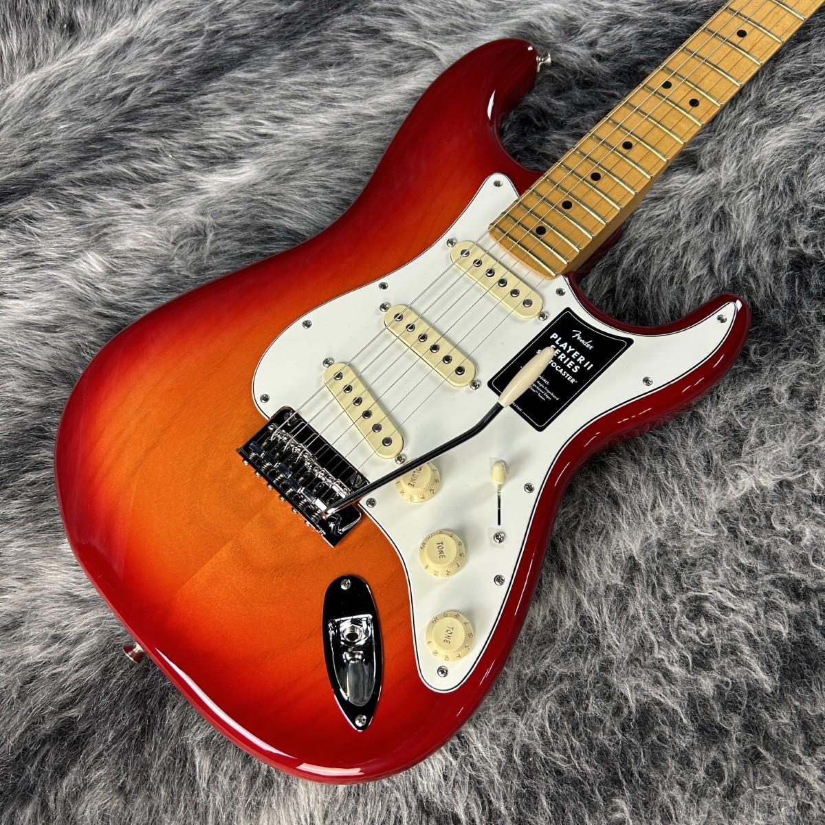 Fender Mexico Player II Stratocaster Maple Fingerboard Aged Cherry