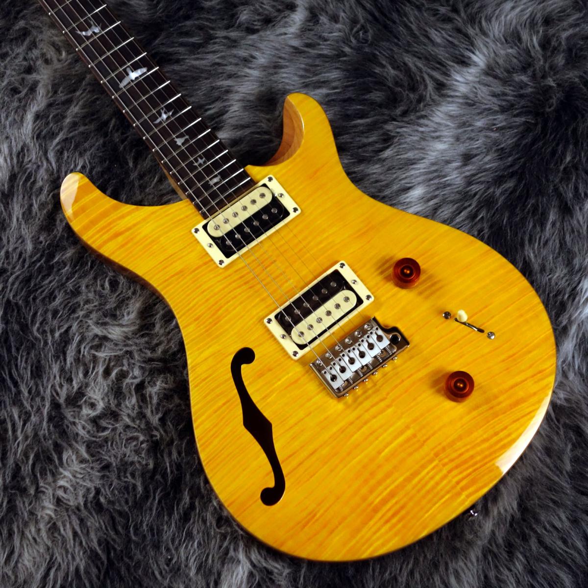 SE Custom 22 Semi-Hollow Santana Yellow