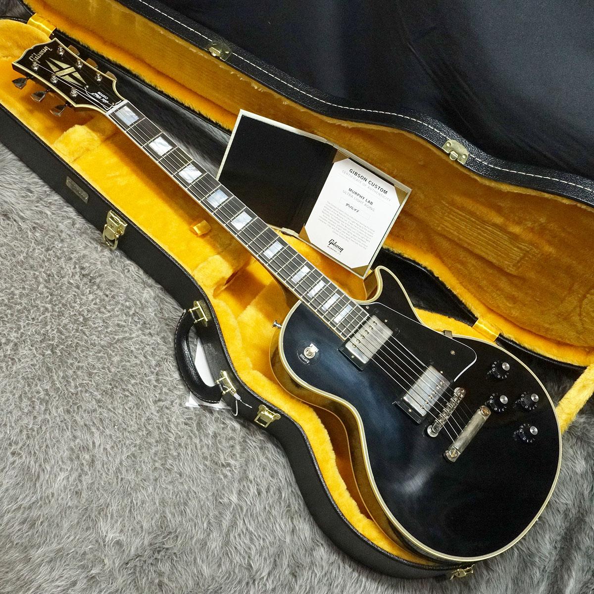 ギター Gibson Custom Shop Murphy Lab 1968 70th Gibson Murphy Lab 1968 Les Paul Custom Ebony Ultra Light