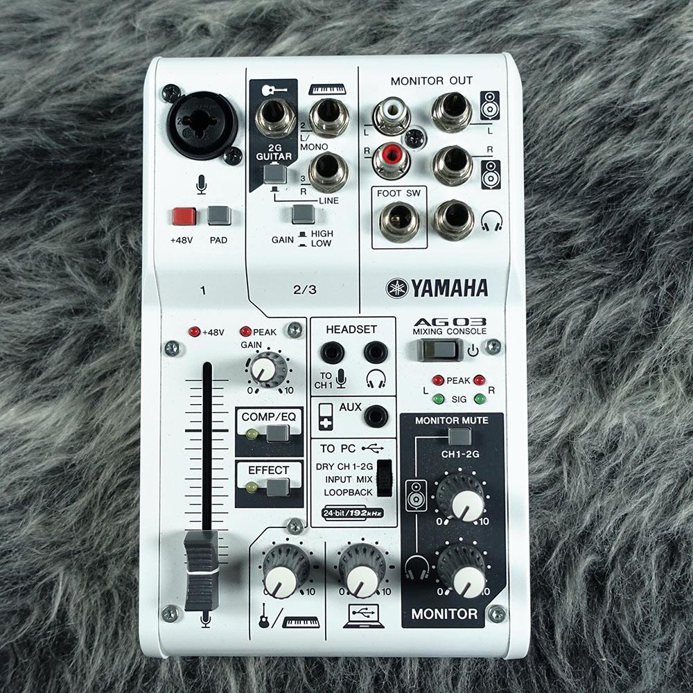 【超美品】YAMAHA AG03 MK2 オーディオインターフェイス ホワイト Amazon.co.jp: 【Amazon.co.jp限定】ヤマハ YAMAHA ライブ