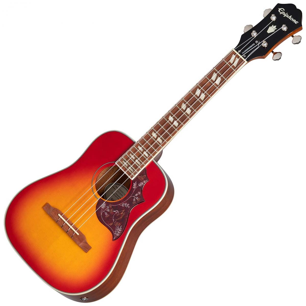 Epiphone Hummingbird Studio Tenor Ukulele Faded Cherry Sunburst 