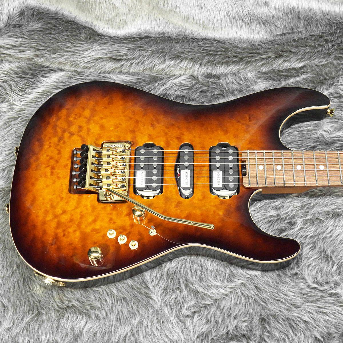 Schecter エレキギター オレンジ Schecter エレキギター オレンジ