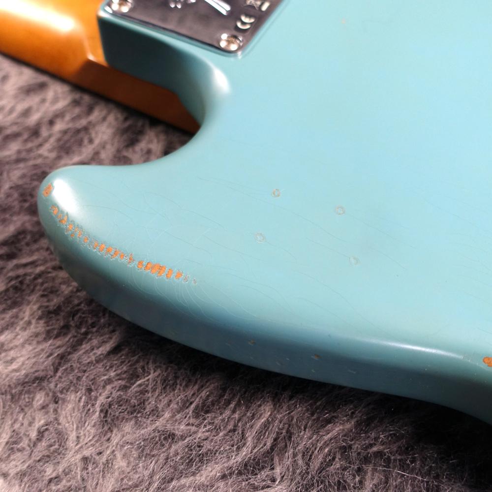 Fender Mexico JMJ Road Worn Mustang Bass Faded Daphne Blue