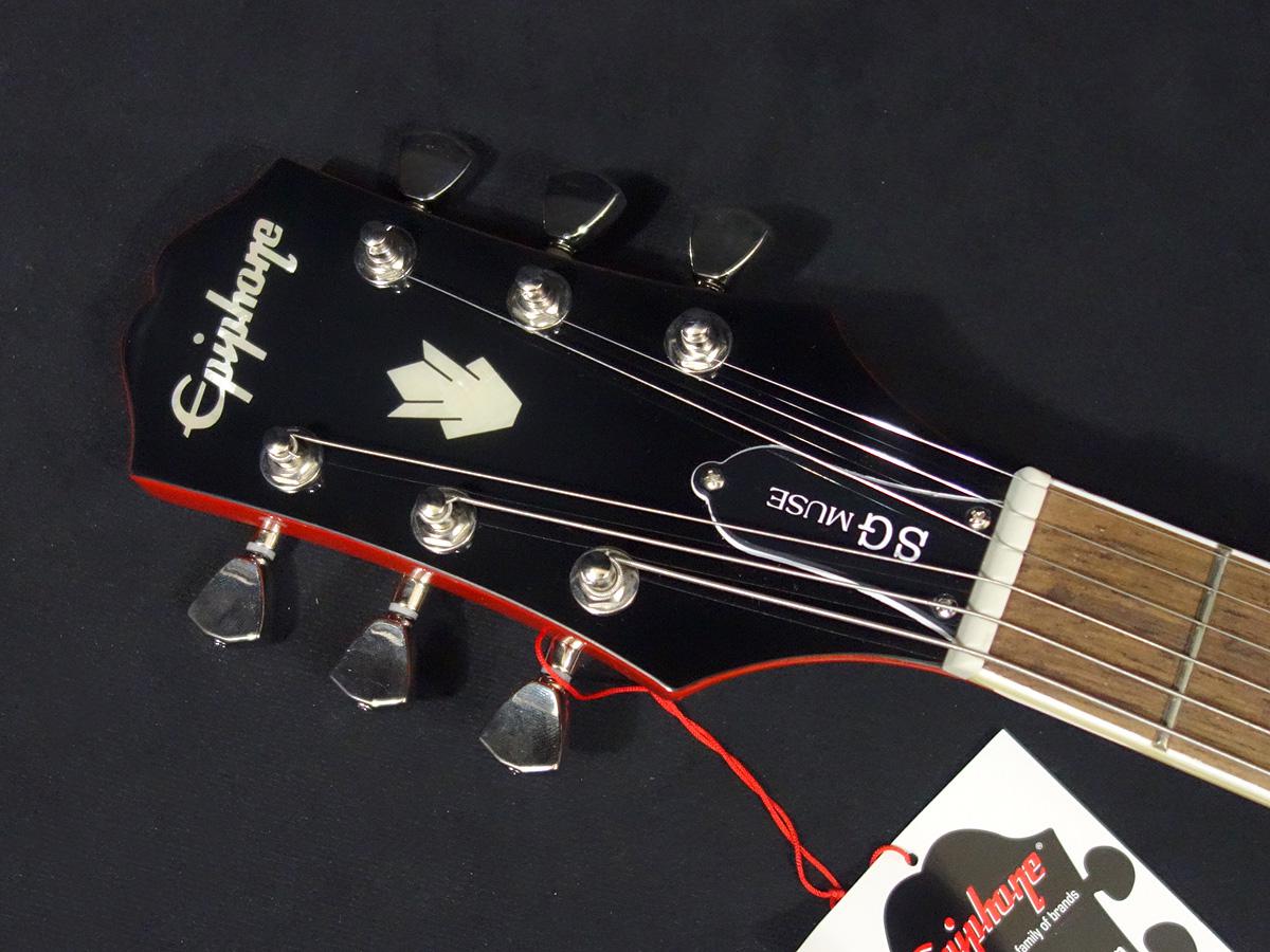 大阪超高品質 Epiphone ( エピフォン ) SG Muse Scarlet Red Metallic エレキギター by ギブソン【 ギター  safwarealestate.com