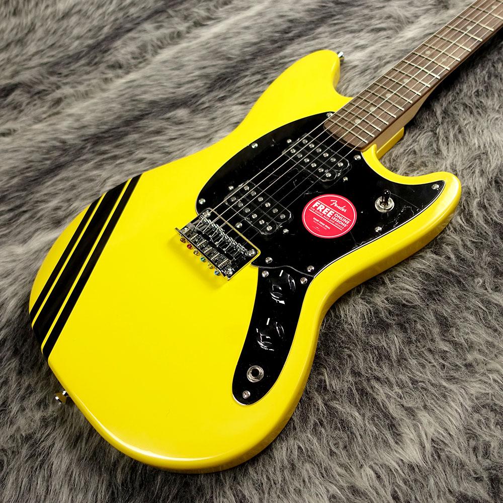 Squier FSR Bullet Competition Mustang HH Graffiti Yellow with 