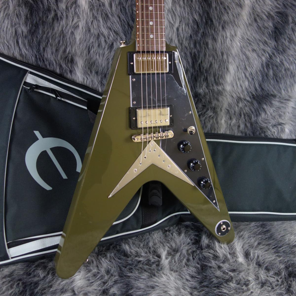 Epiphone Flying V Olive Drab Green <エピフォン>｜平野楽器 ロッキン