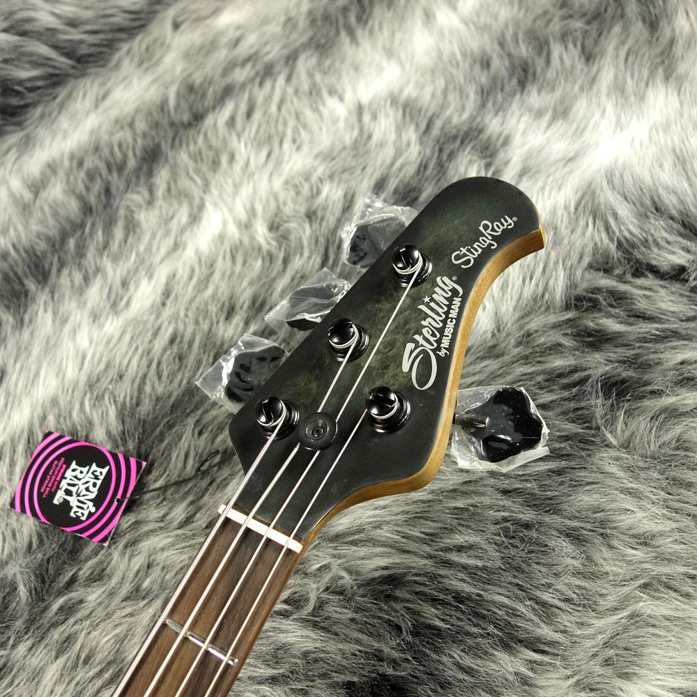 Sterling by MUSIC MAN StingRay Ray34PB Trans Black Satin