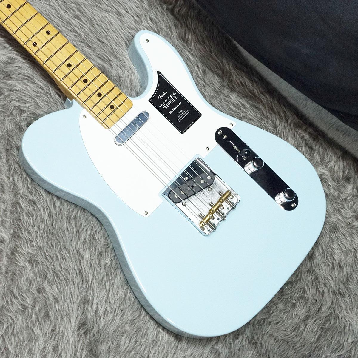 ギター Fender Vintera 50s Telecaster Sonic Blue Fender Vintera II '60s Telecaster Electric Guitar Sonic Blue