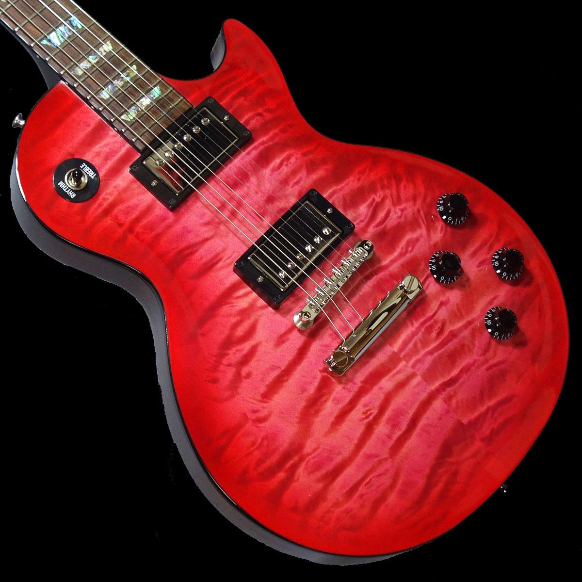 Gibson Custom Shop ギブソン カスタムショップ Les Paul Class 5 Quilt M2M Translucent Pin...