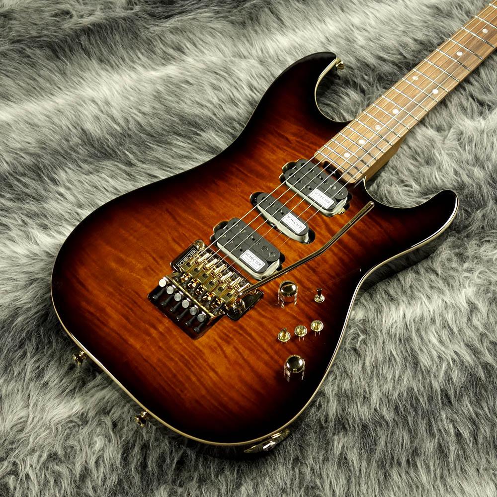 SCHECTER NV-3-22-AL Flame Maple Top Tyger Eye Burst