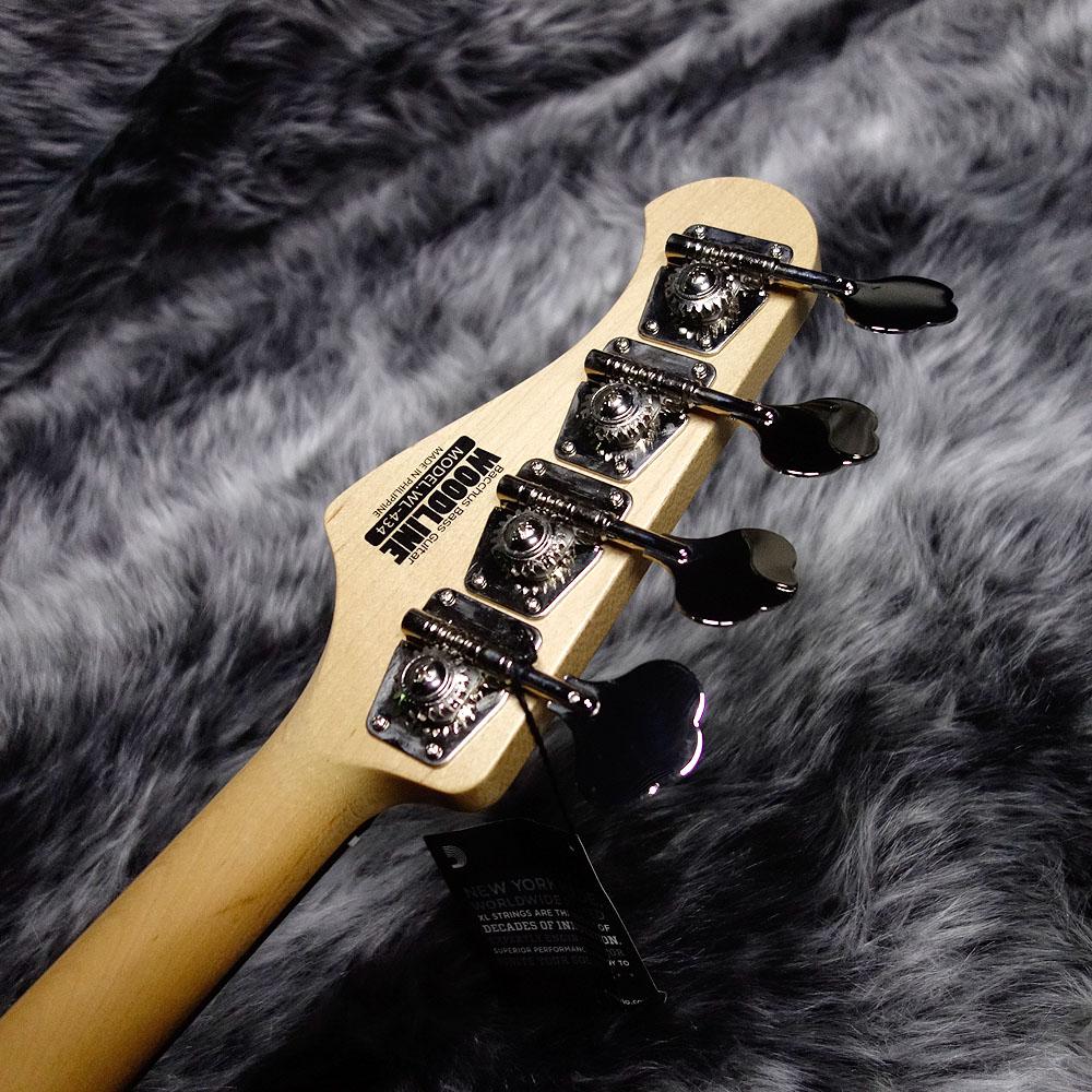 Bacchus WL-434 WoodLineシリーズ ジャズベース ブラック Bacchus】精悍な”オールブラック”！バッカス・グローバル