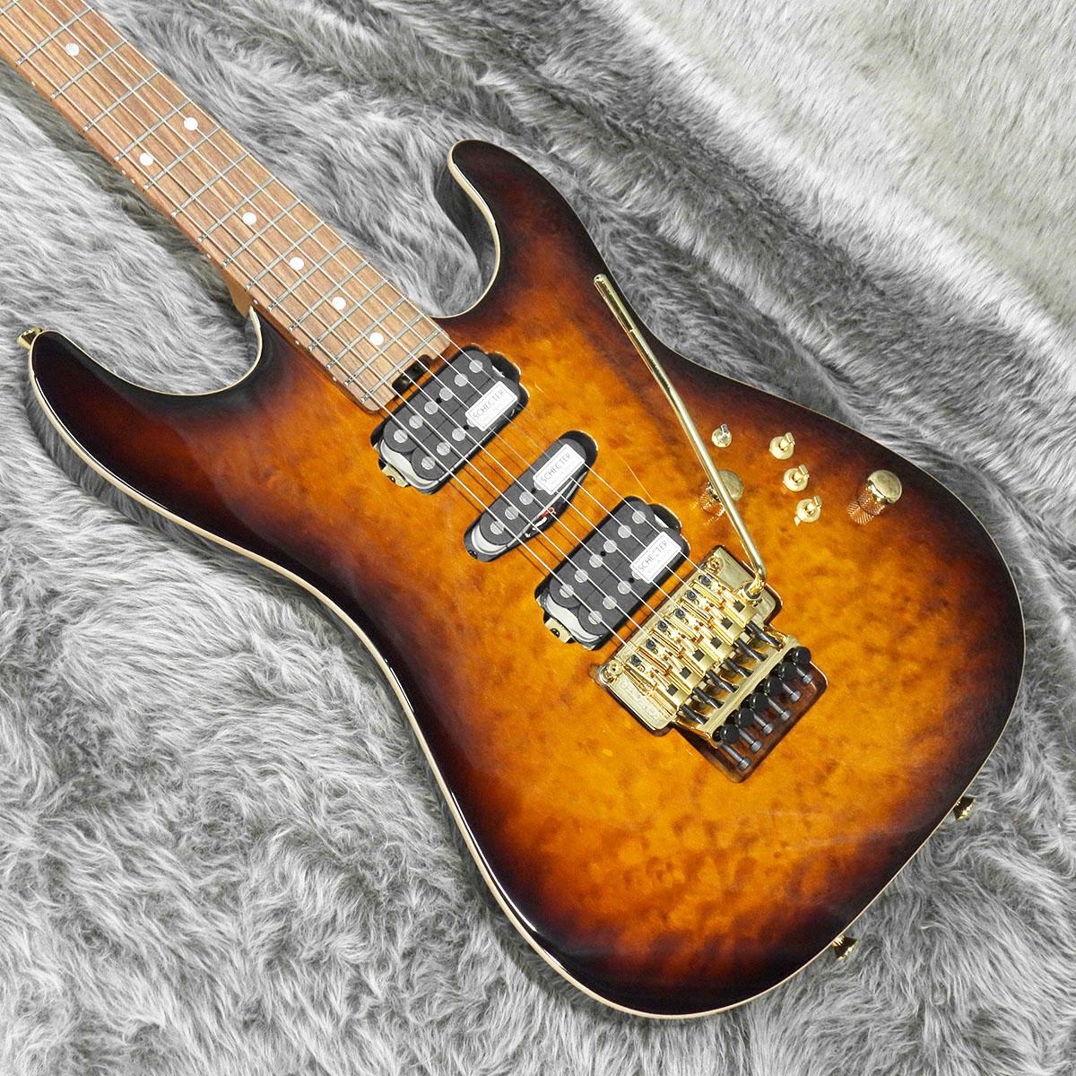 SCHECTER NV-3-22-AL Quilt Maple Top Tyger Eye Burst <シェクター