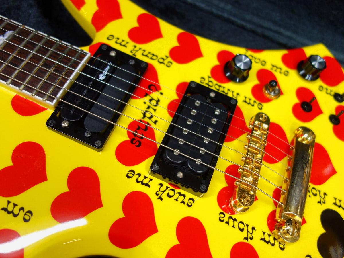 いまみ モッキンバード 自家塗装カスタムギター Yellow Heart