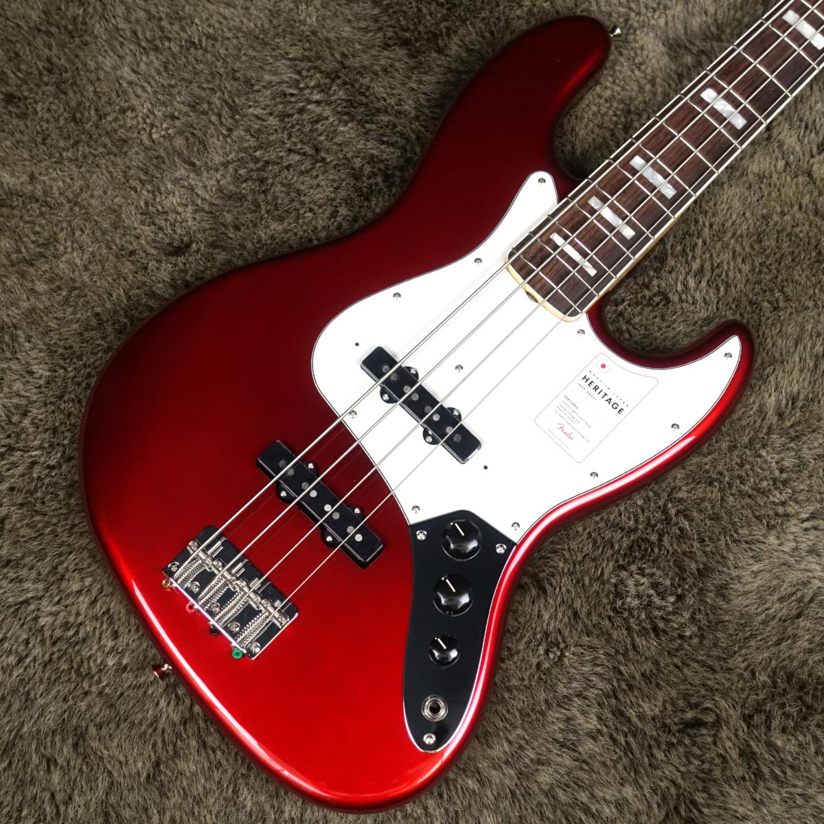 2023 Collection Heritage Late 60s Jazz Bass Candy Apple Red