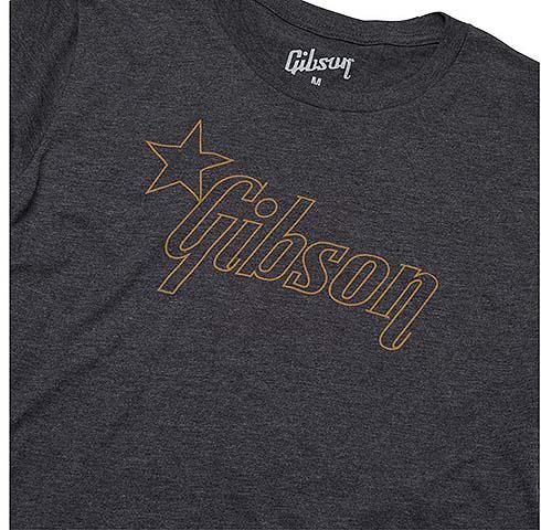 Gibson Star Logo Tee (Charcoal) Small GA-LC-STRGSM｜平野楽器