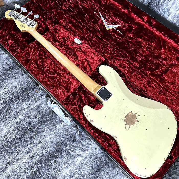 Fender Custom Shop 1960 Jazz Bass Relic Vintage White 2023