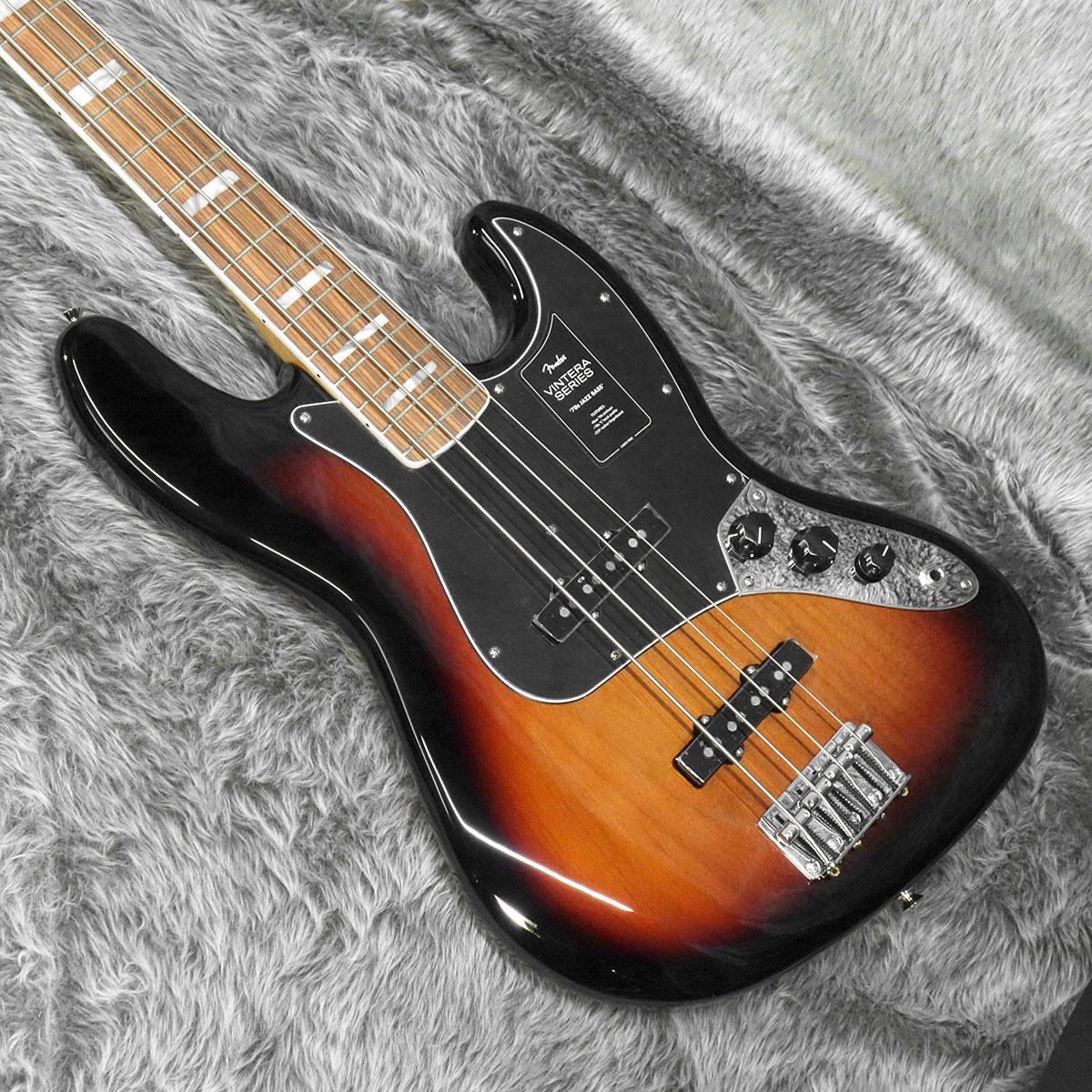 Fender Mexico Vintera 70s Jazz Bass PF 3-Color Sunburst ...