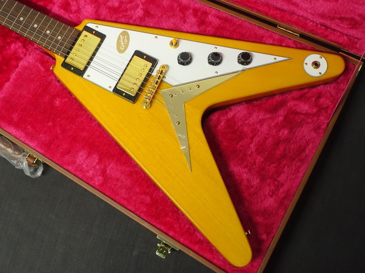 Epiphone 1958 Korina Flying V Aged Natural【2024年製】 <エピフォン