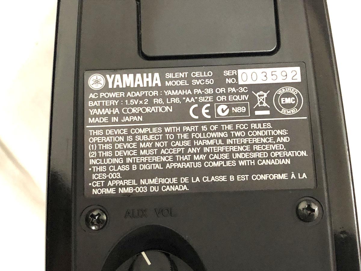 YAMAHA サイレントチェロ SVC50 <ヤマハ>|平野楽器 ロッキン