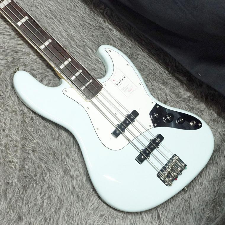 2023 Fender Heritage Late 60s Jazz Bass, Sonic Blue Lacquer