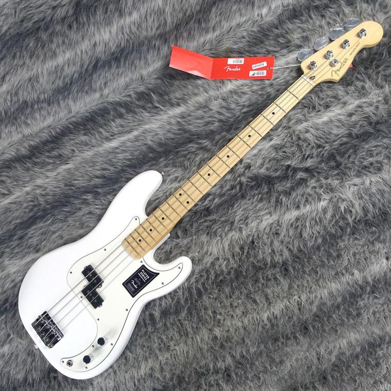 ベース Fender Mexico Precision Bass Fender Mexico Player Precision Bass Maple Fingerboard Polar White